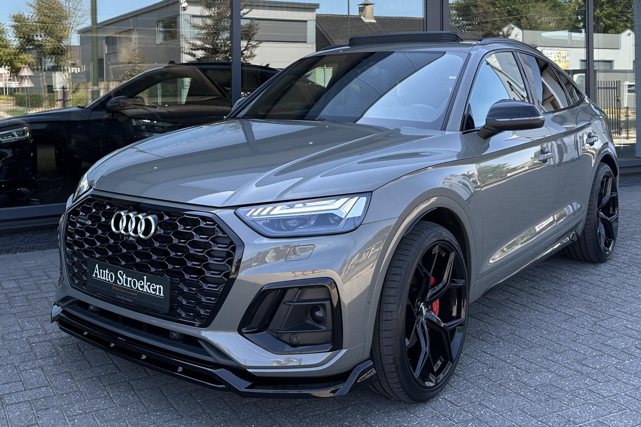 Audi Q5 Sportback 50 TFSIe S-Line SQ5 Pano Lucht Massage B&O, Auto's, Automaat, 14 kWh, Gebruikt, Leder en Stof
