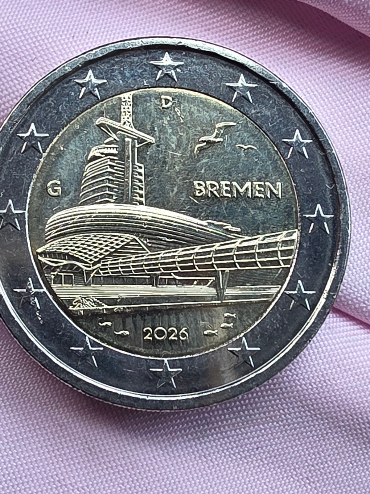 2 Euro Herdenkingsmunt Duitsland 2026 - Bremen, Postzegels en Munten, Ophalen of Verzenden, Duitsland, 2 euro, Losse munt