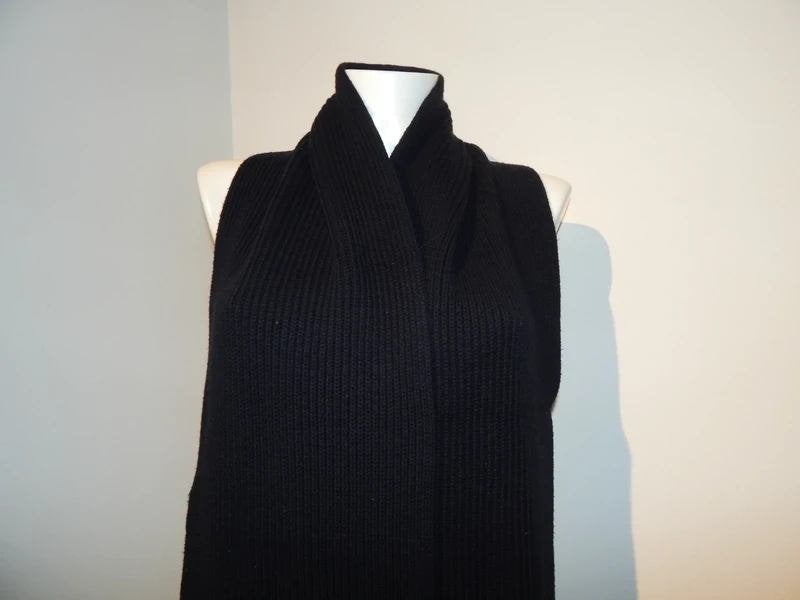 Dsquared2 gebreide shawl onderkant stiksel ICON wit, Verzenden, Gedragen, Dsquared2, Sjaal