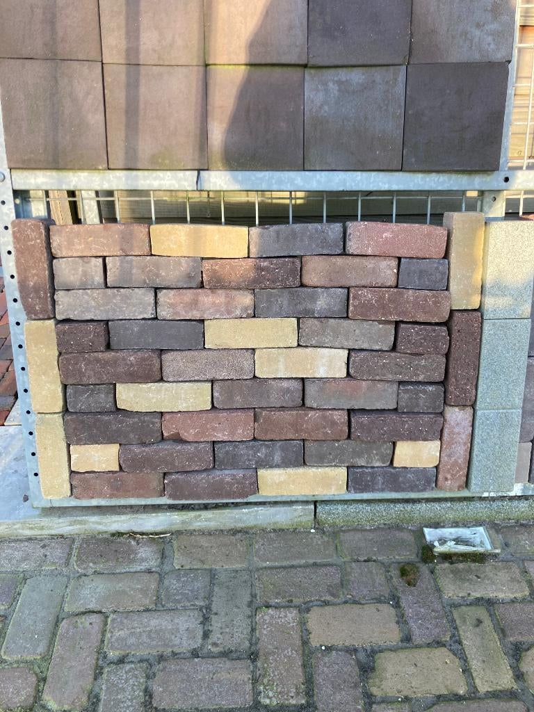 70 m2 Nieuw gebakken dikformaat 7 duimers op pallet, Keramiek, Klinkers, Nieuw, DeStenenMan