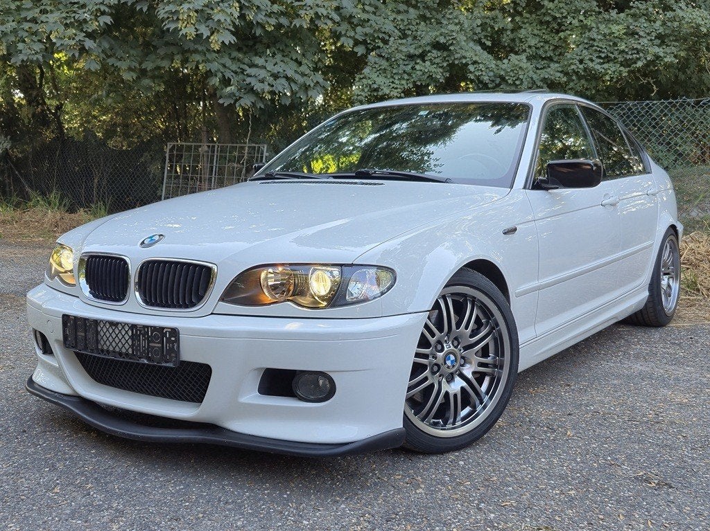 BMW E46 330i M-Sport Executive SMG – Alpinweiss III, Automaat, Achterwielaandrijving, Zwart, 1520 kg