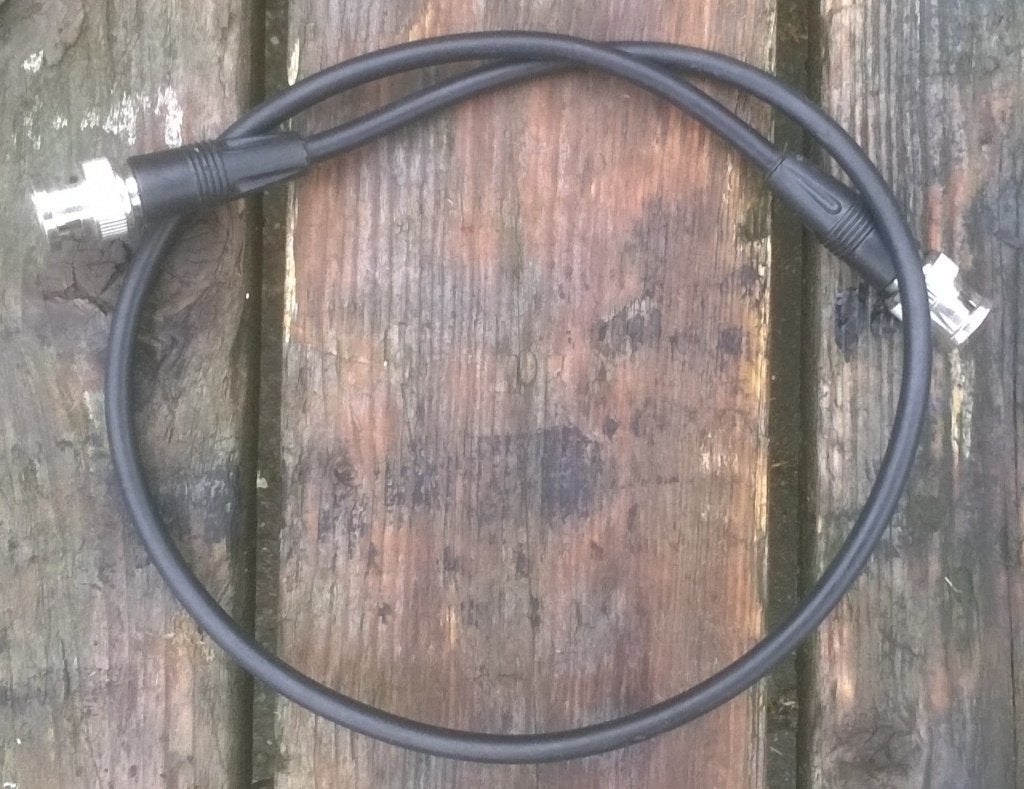 Snoer BNC - BNC, 1 meter 75 Ohm, Ophalen of Verzenden, Zo goed als nieuw, Nb, Apparatuur