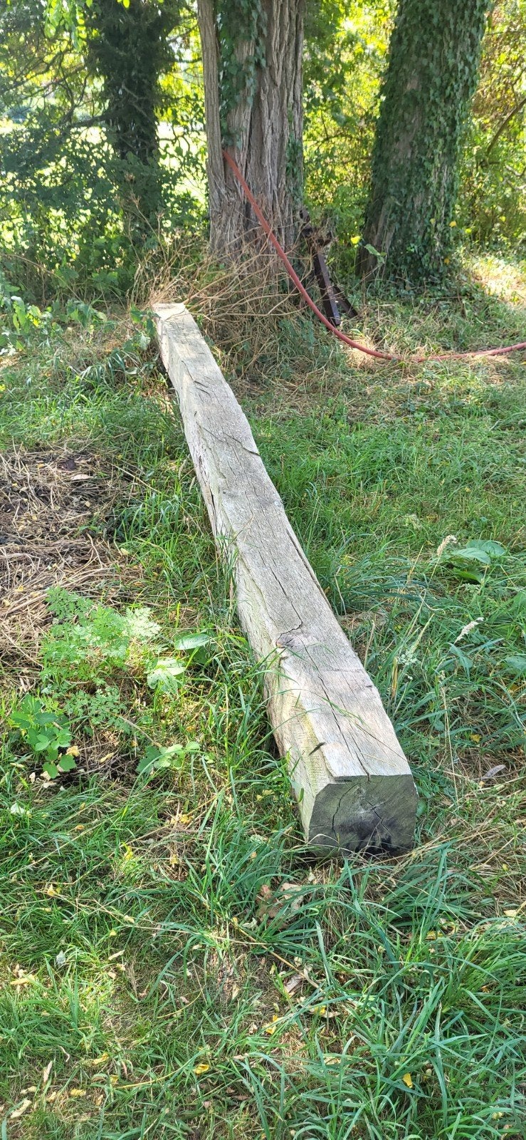 Robuuste eiken houten balk - gebint, Ophalen, Zo goed als nieuw, Balk, Overige houtsoorten