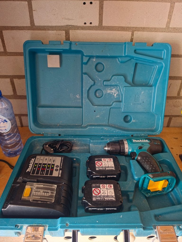 Makita BDF343 14,4V Accuboormachine Set (Accu's Defect), Ophalen, Gebruikt, Minder dan 400 watt, Boor- en Schroefmachine