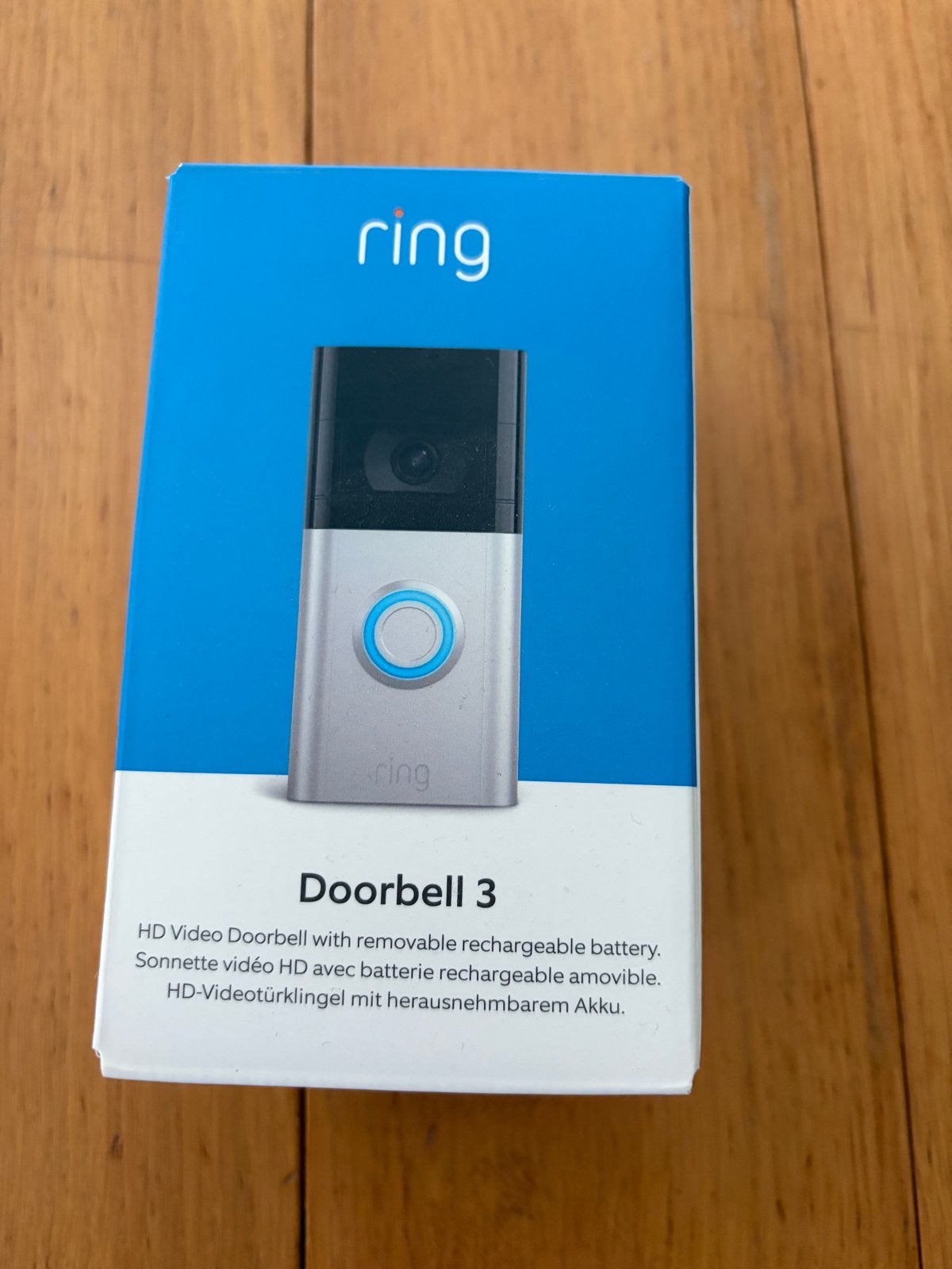 Volledig en complete Ring Doorbell 3, Ophalen of Verzenden, Bewegingsdetectiesensor, Nieuw, Draadloos