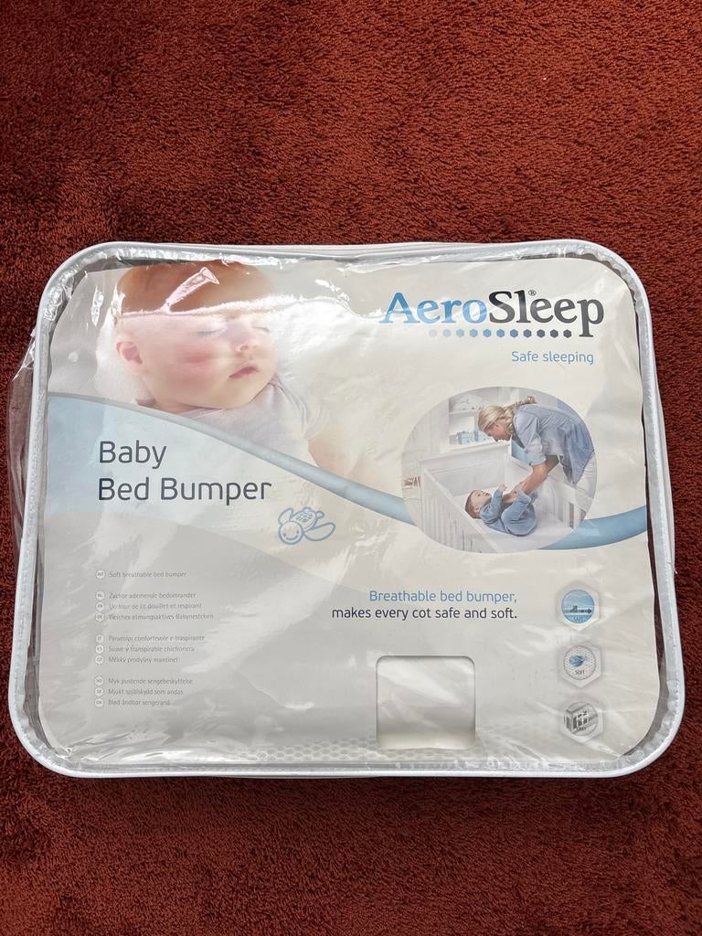 AeroSleep Baby Bed Bumper - Ademende Bedrandbeschermer, Ophalen of Verzenden, Zo goed als nieuw