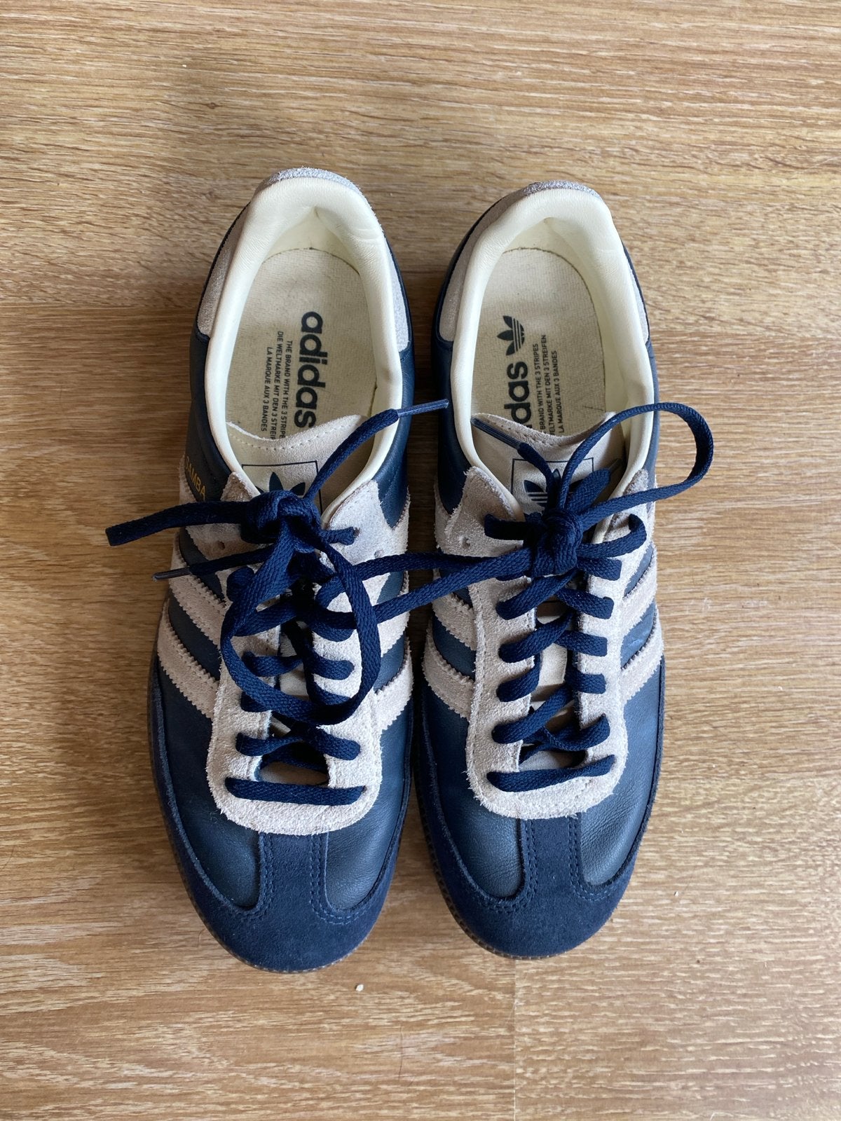 Adidas Samba OG Aurora Ink Cream White sneakers, Blauw, Ophalen of Verzenden, Sneakers of Gympen, Zo goed als nieuw