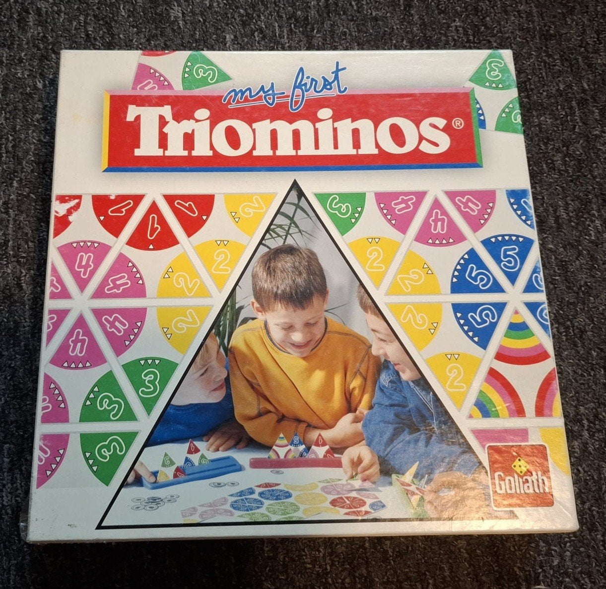 My First Triominos - Educatief Gezelschapsspel, Een of twee spelers, Ophalen of Verzenden, Zo goed als nieuw, Goliath