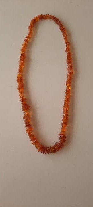 Antieke Amber Barnsteen Ketting, Ophalen of Verzenden, Met edelsteen