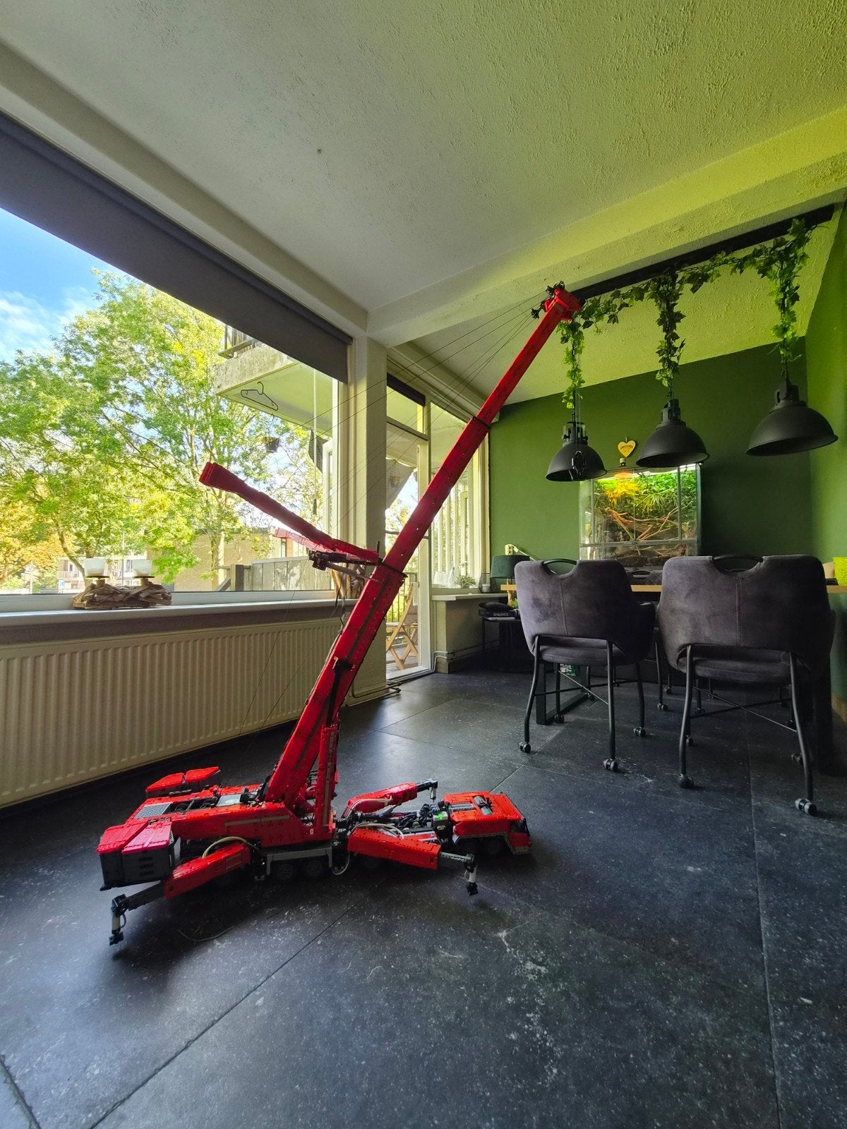 Indrukwekkende lego Technic mould king Kraan - 160cm hoog!, Kinderen en Baby's, Ophalen, Zo goed als nieuw