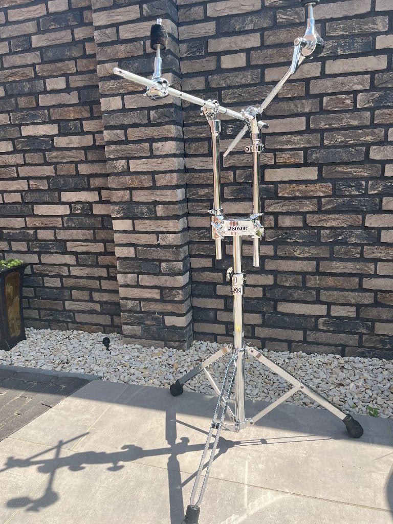 Tama Star en Sonor double tom cymbal stand, Ophalen of Verzenden, Gebruikt, Tama