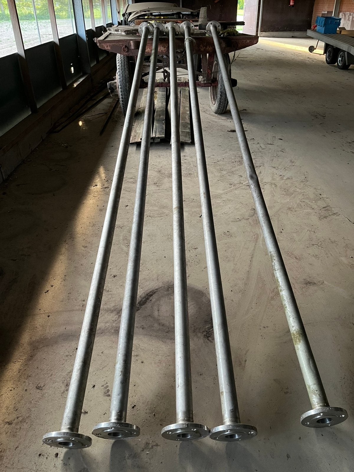 Rvs staanders voor afdak, carport of overkapping, Ophalen, Zo goed als nieuw, Overige metalen