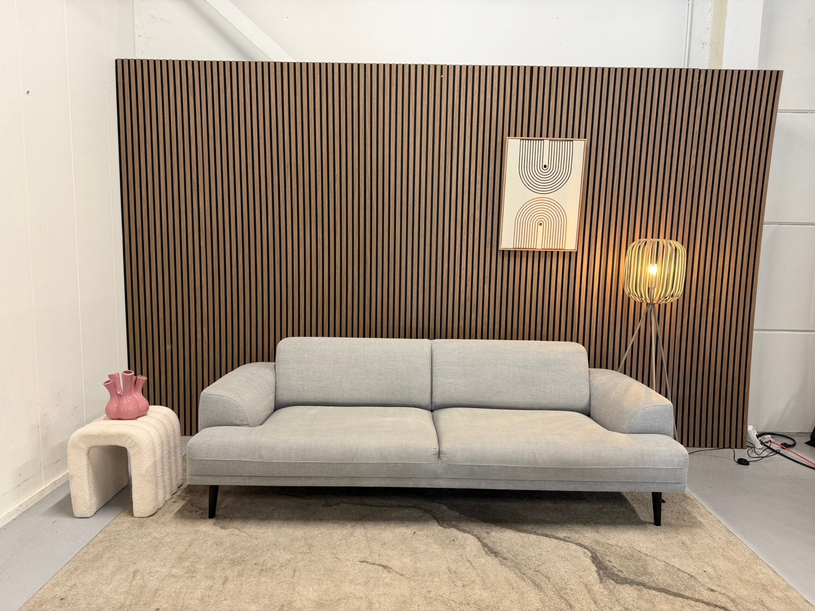 VT Wonen - Brush - 2,5 Zits Bank - Lichtgrijs - Nette Staat