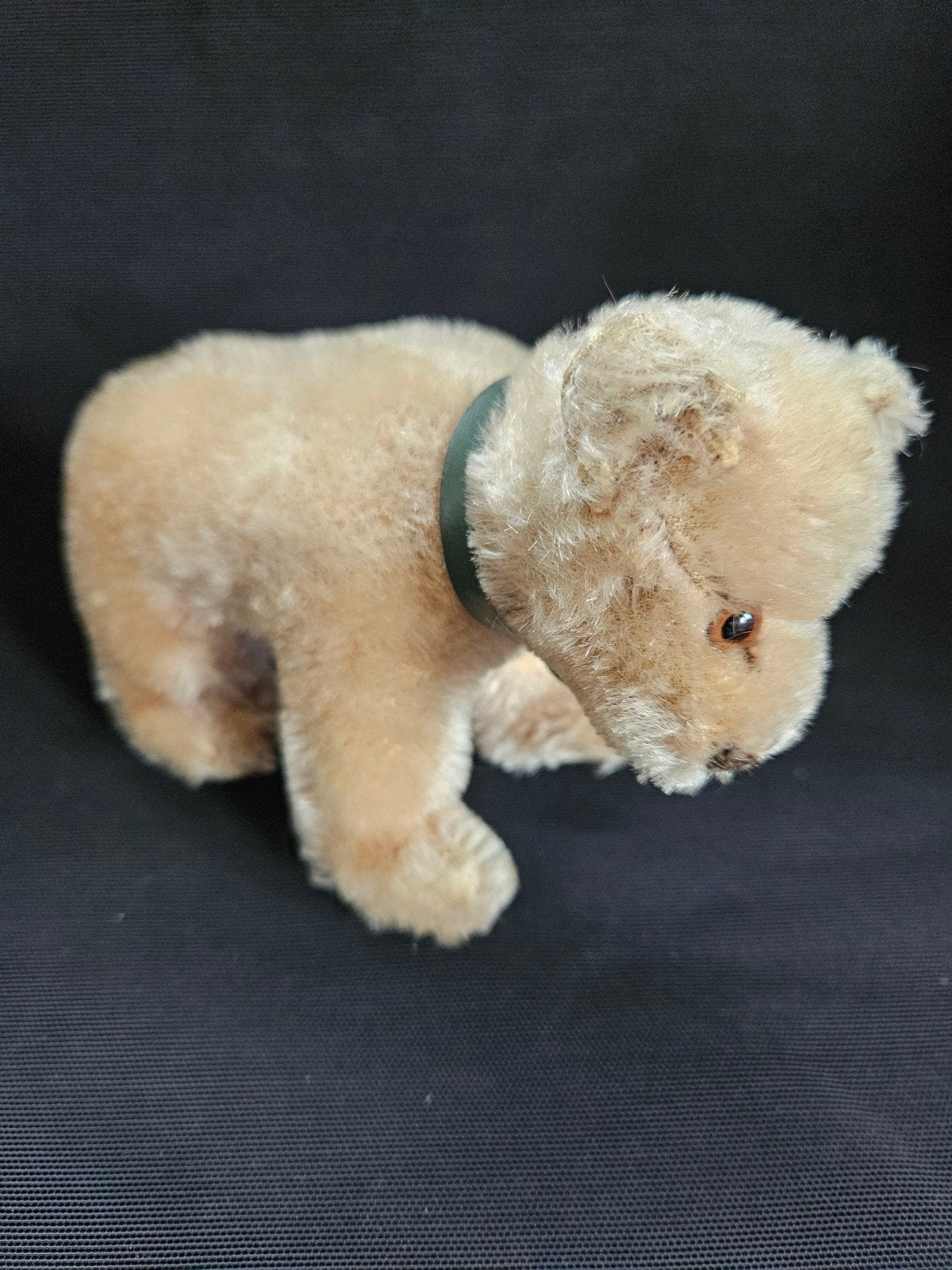 Vintage Steiff Teddybeer met belletje - Zo goed als nieuw, Ophalen of Verzenden, Zo goed als nieuw, Stoffen beer, Steiff