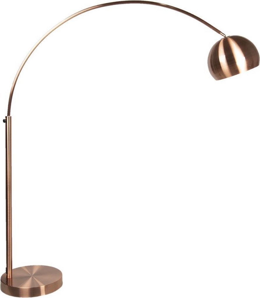 Vintage vloerlamp – design booglamp in koperkleur flamant, Ophalen, Huis en Inrichting