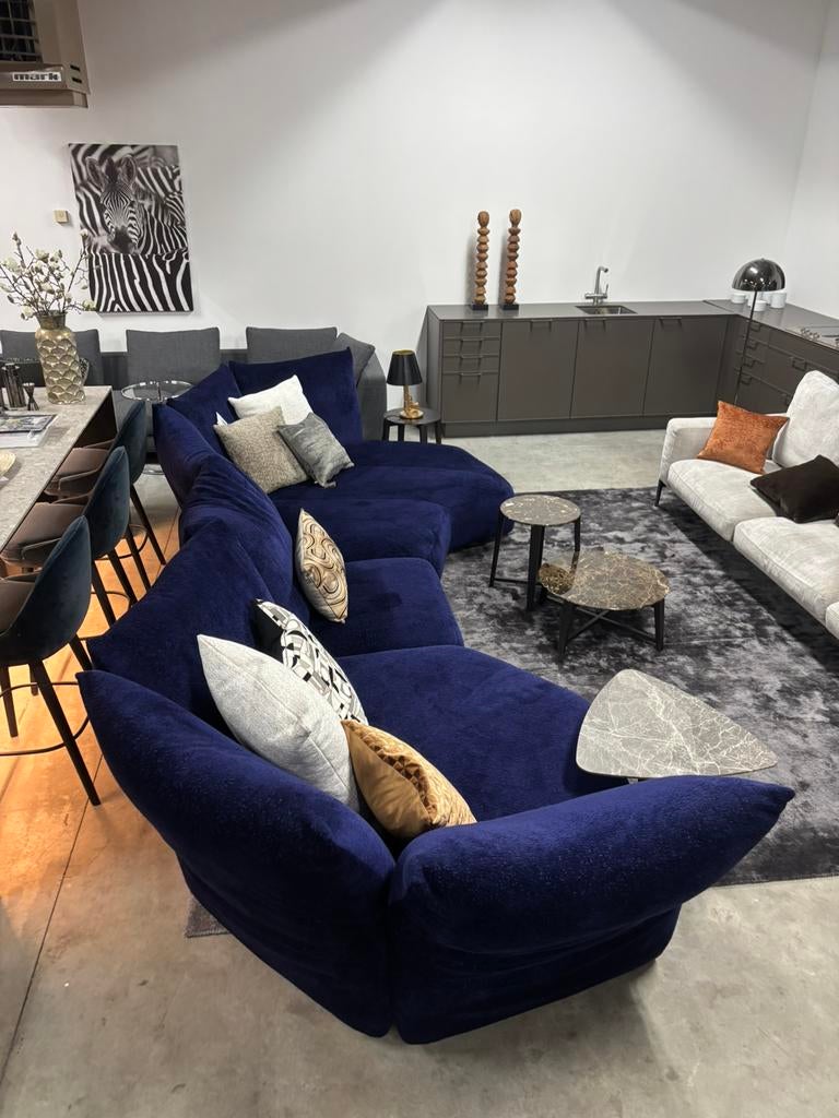 Edra Standard modulaire hoekbank stof T NP € 32.500,-, 125 cm of meer, Info@micheldethouars.nl, 9723 CA, Nieuw
