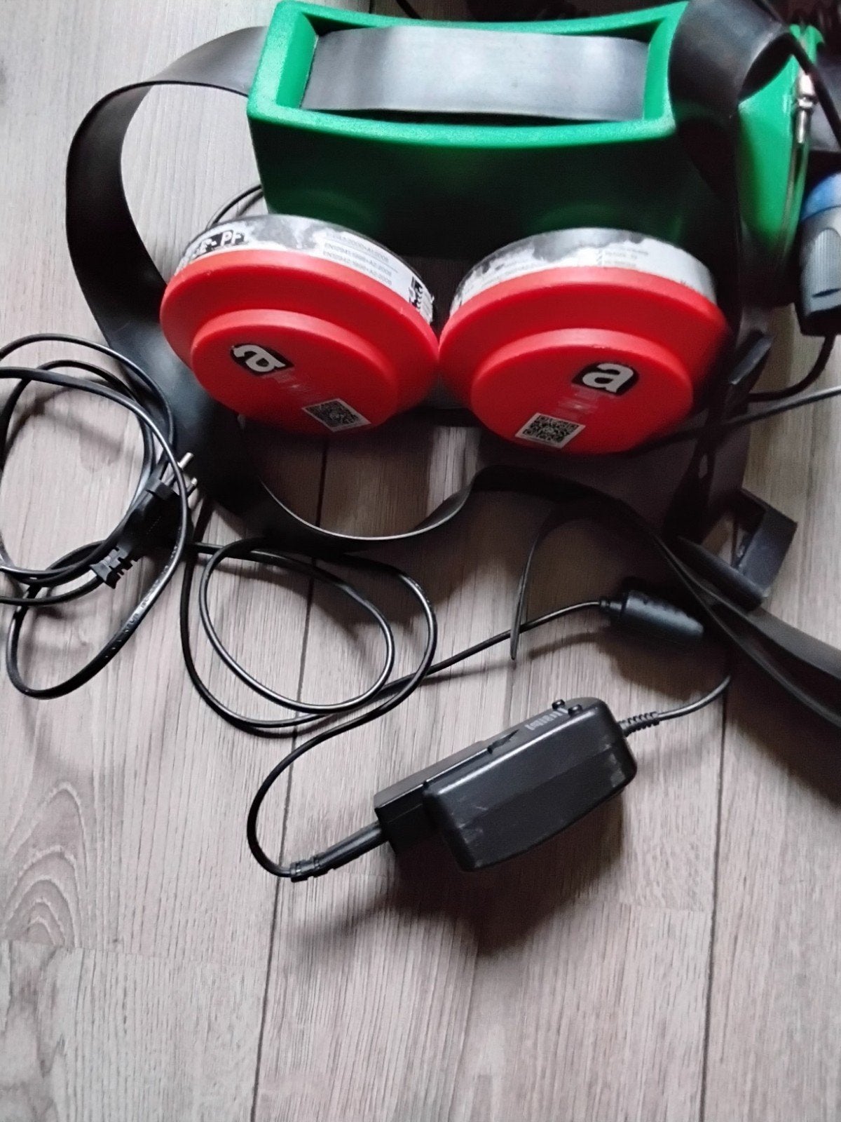 Compleete set motor aangedreven Volgelaatsmasker met filter, Ophalen, Gebruikt, Volgelaatsmaskers