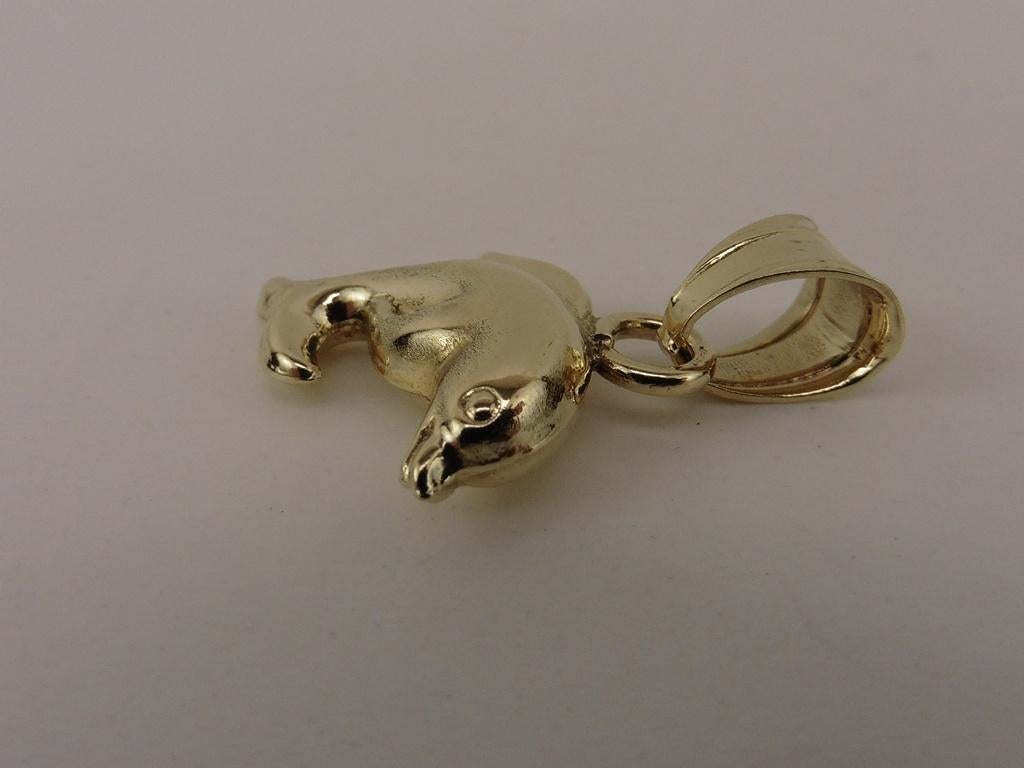 Gouden hanger dolfijn                                    G47, Gebruikt, ., Ophalen of Verzenden, .