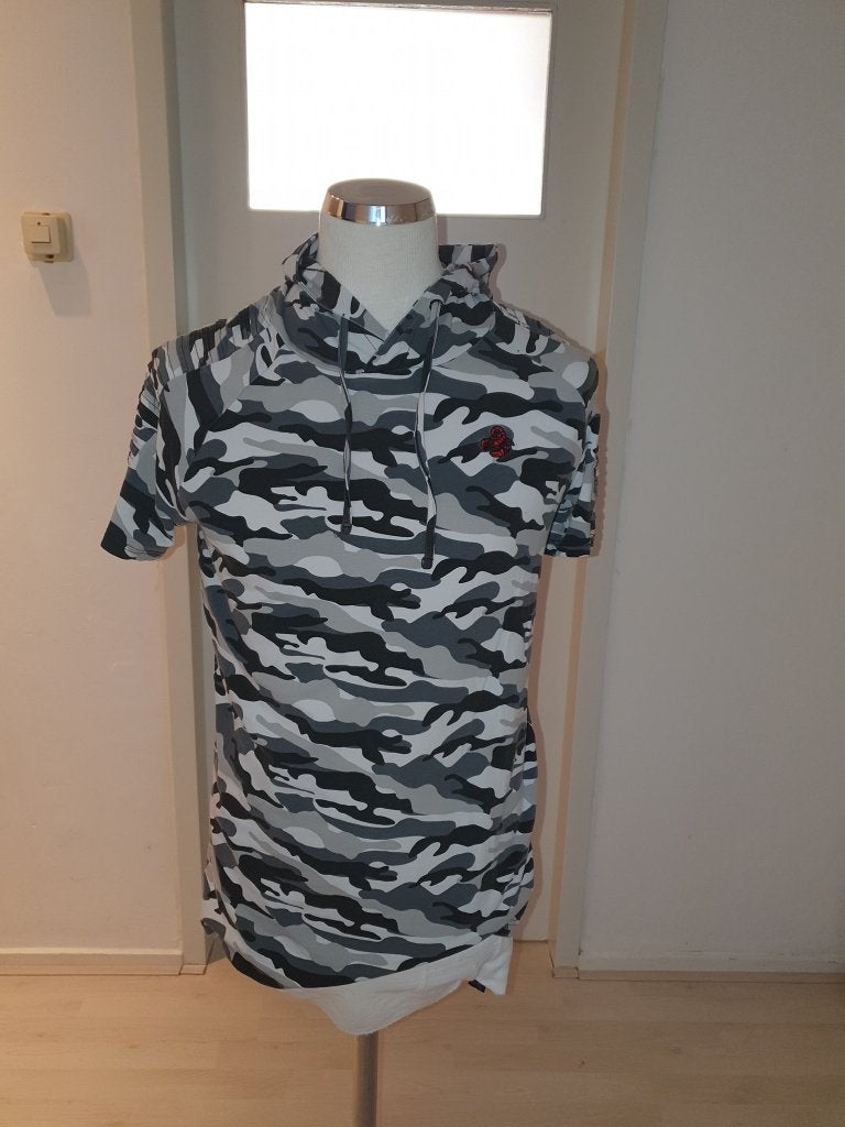 Coolcat camouflage hoodie T-shirt maat M, Maat 48/50 (M), Ophalen of Verzenden, Coolcat, Grijs