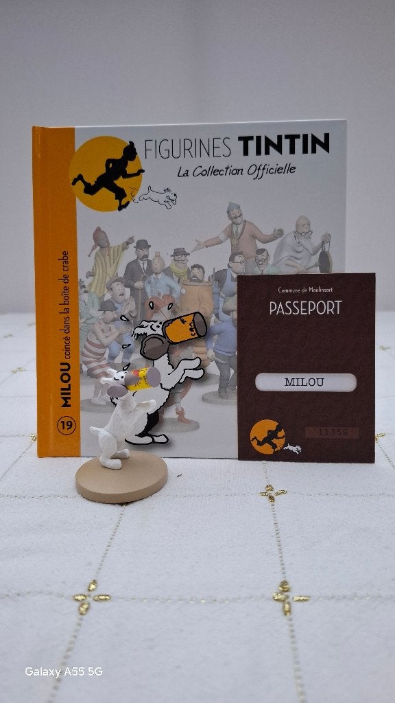 Beeldje Kuifje Tintin nr. 19, Ophalen of Verzenden, Kuifje, Zo goed als nieuw, Beeldje of Figuurtje