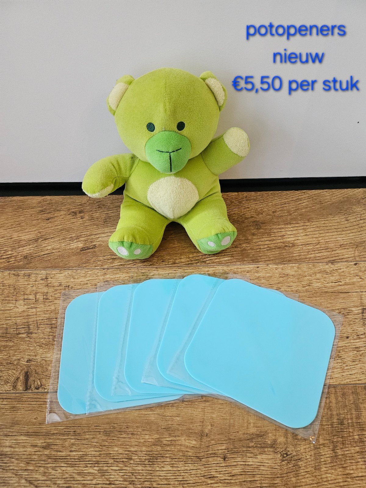 Tupperware turquoise nieuwe potopeners lapjes, Ophalen of Verzenden, Nieuw, Blauw, Overige typen