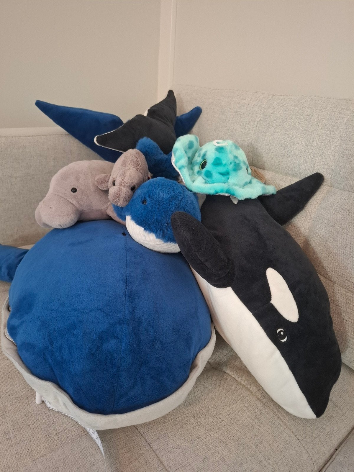 Zeedieren knuffelcollectie, Overige typen, Nieuw, Ophalen of Verzenden, Met label
