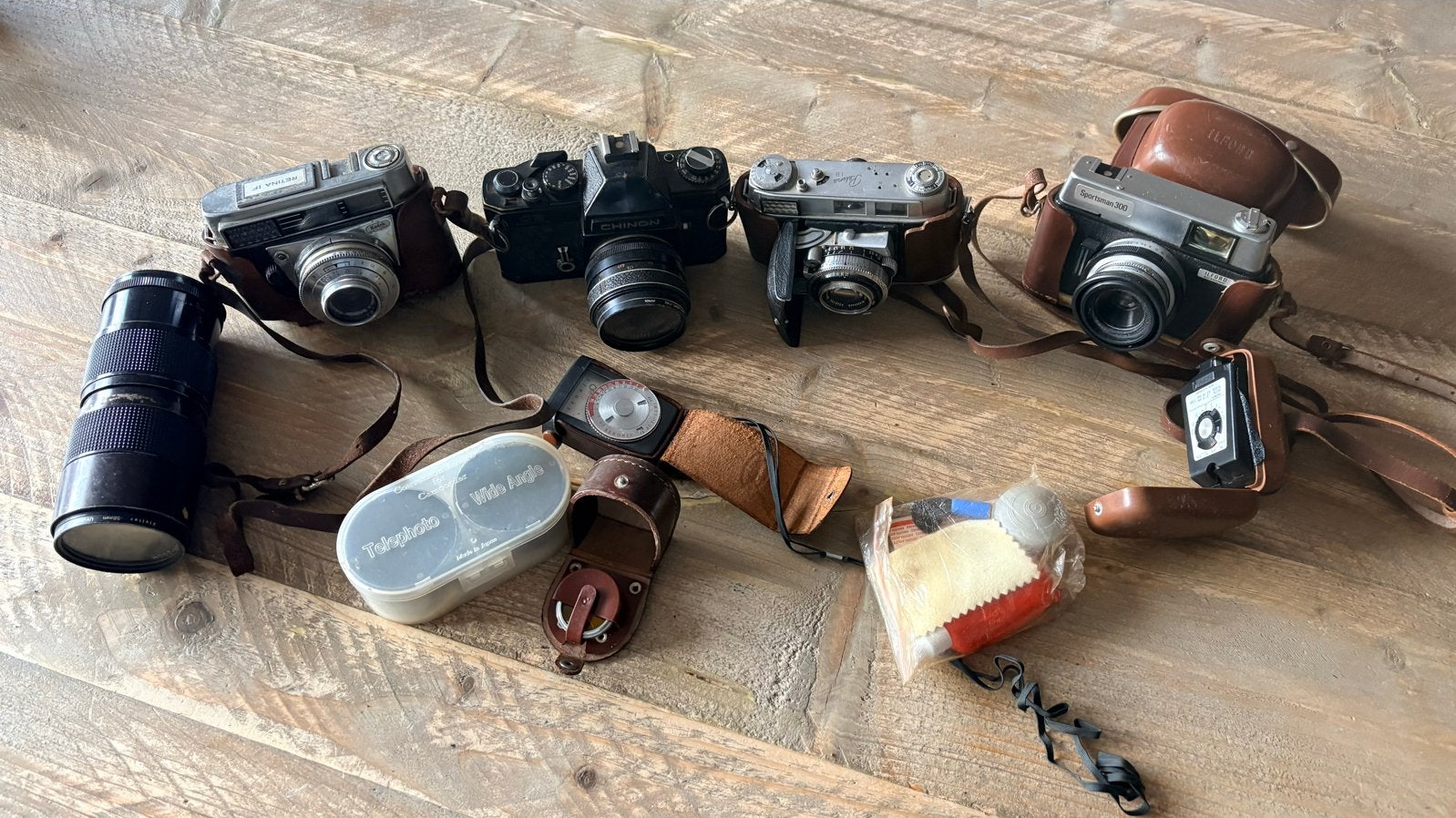 Vintage 35mm camera's + accessoires - restauratie/hobby, Ophalen of Verzenden, Gebruikt, Spiegelreflex, Kodak