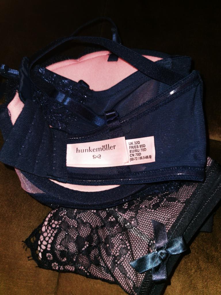 Lingerie set, Ophalen, Blauw, Setje