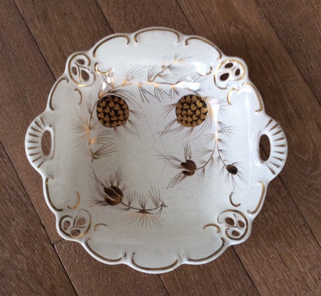 Mooie oude schaal van Gouda flora, Ophalen of Verzenden