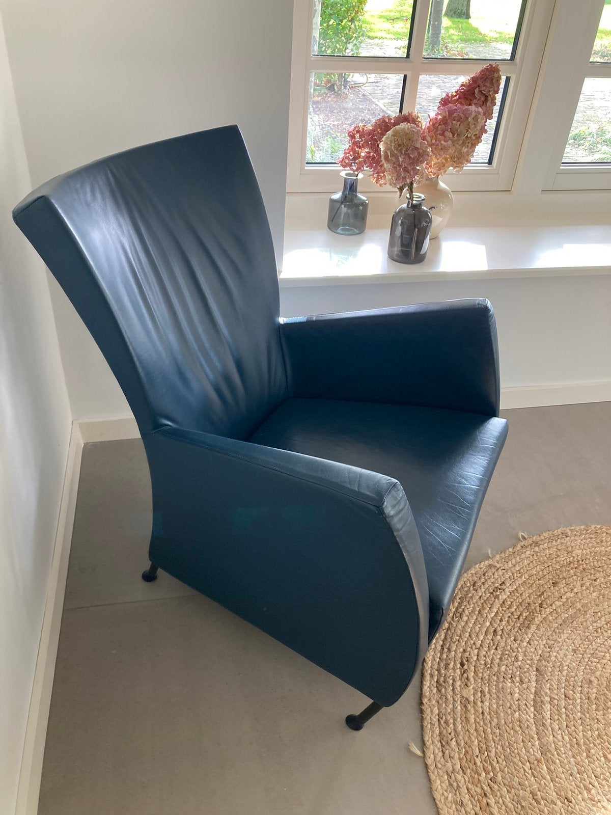 Montis Windy donkerblauw leer, Ophalen, Gebruikt, Leer, Design