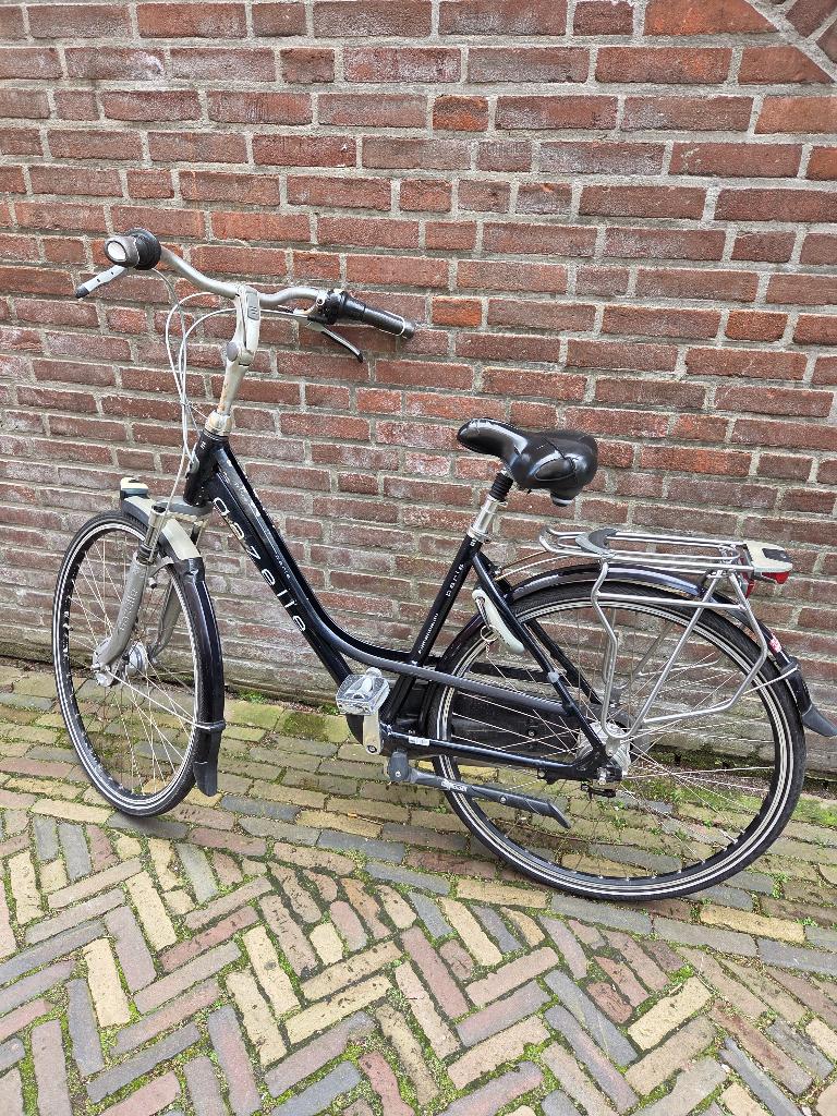 Gazelle damesfiets 'Paris Plus', Ophalen, Versnellingen, Gazelle, Trommelrem