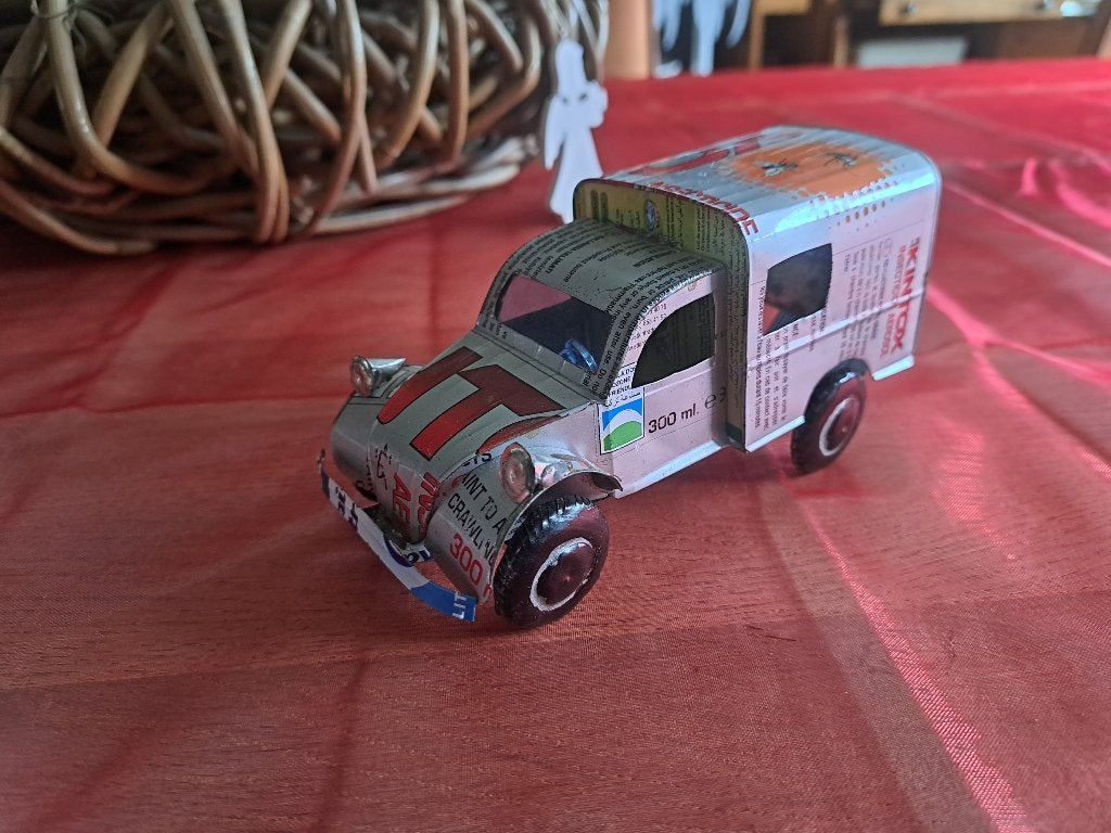 Blikken 2 CV (eend) (Z238-39), Ophalen of Verzenden, Zo goed als nieuw, Overige, Overige merken