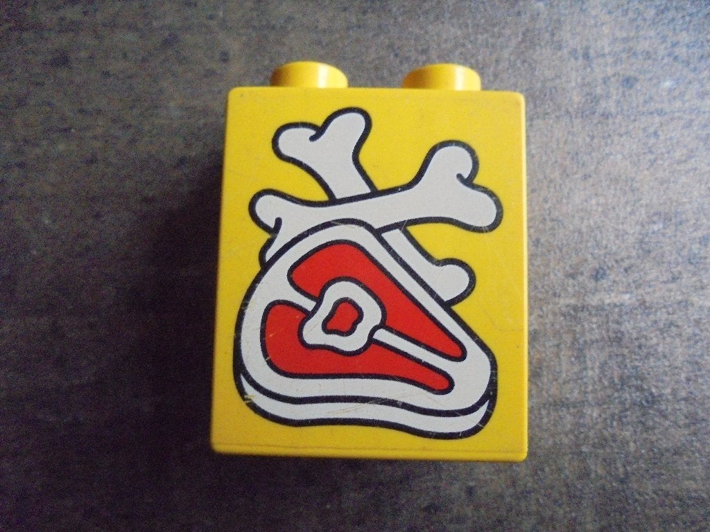 Lego Duplo Brick 1x2x2 (zie foto's) 10, Ophalen of Verzenden, Gebruikt, Losse stenen, Duplo