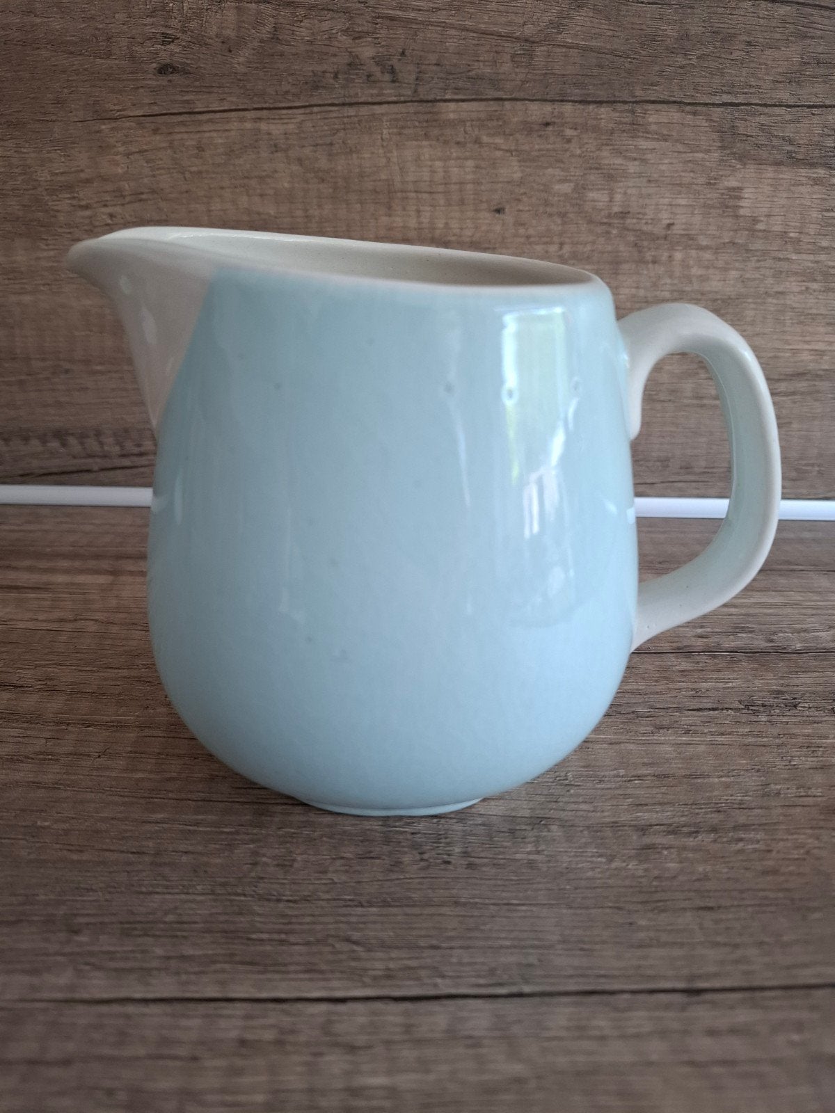Melkkan melkkannetje Torgau pastel blauw-wit vintage, Ophalen of Verzenden