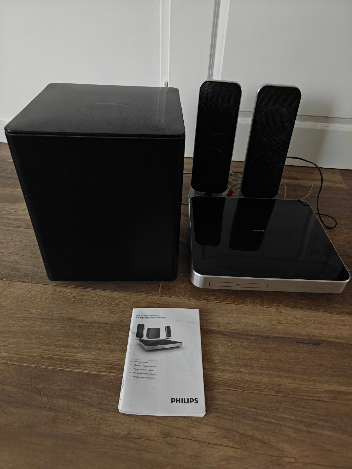 Philips HTS7200 Home Cinema Set met Blu-ray speler, Philips, Blu-ray-speler, 70 watt of meer, Ophalen of Verzenden