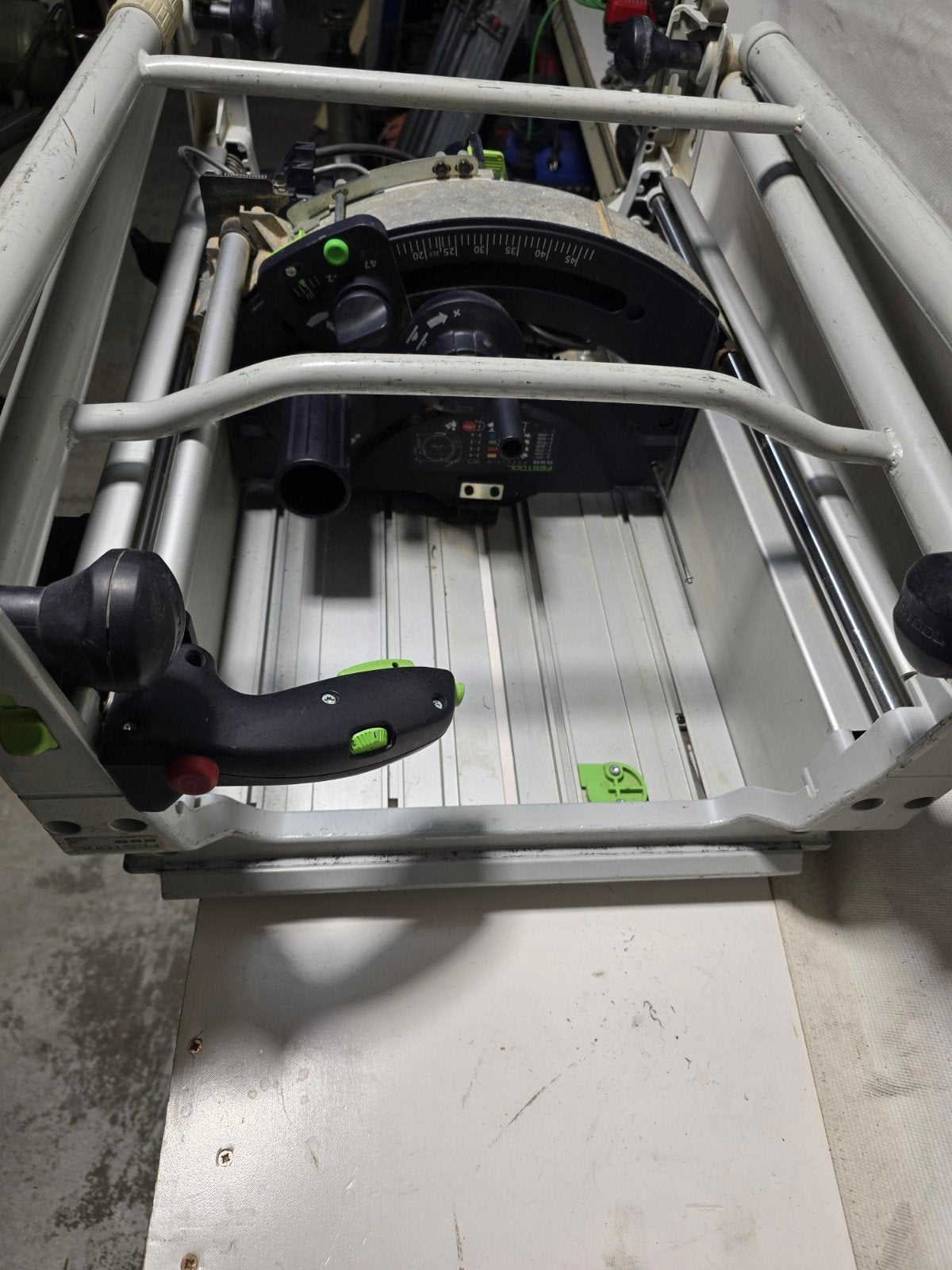festool cs50 eb tafelzaag TREK-AFKORTZAAG PRECISIO tafelzaag, 200 cm of meer, Minder dan 100 cm, Wit, Ophalen of Verzenden