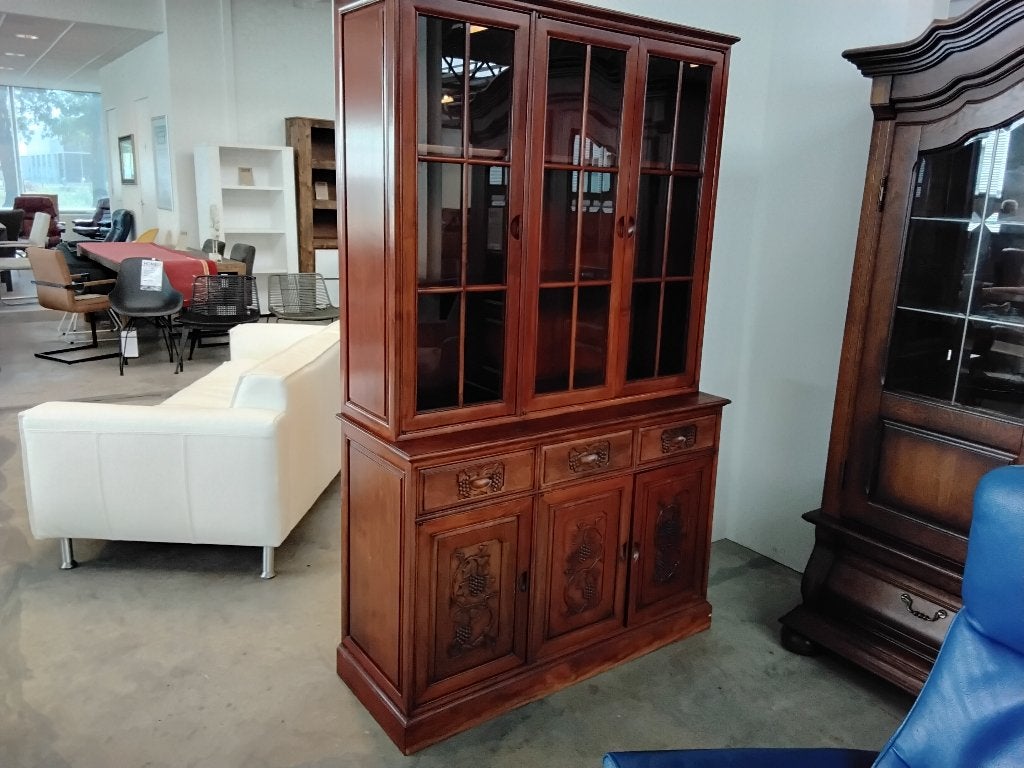 Buffet/wandkast. Klassieke kwaliteit, 495=! Second Life Wga., Ophalen, Kersenhout, 100 tot 150 cm, Zo goed als nieuw