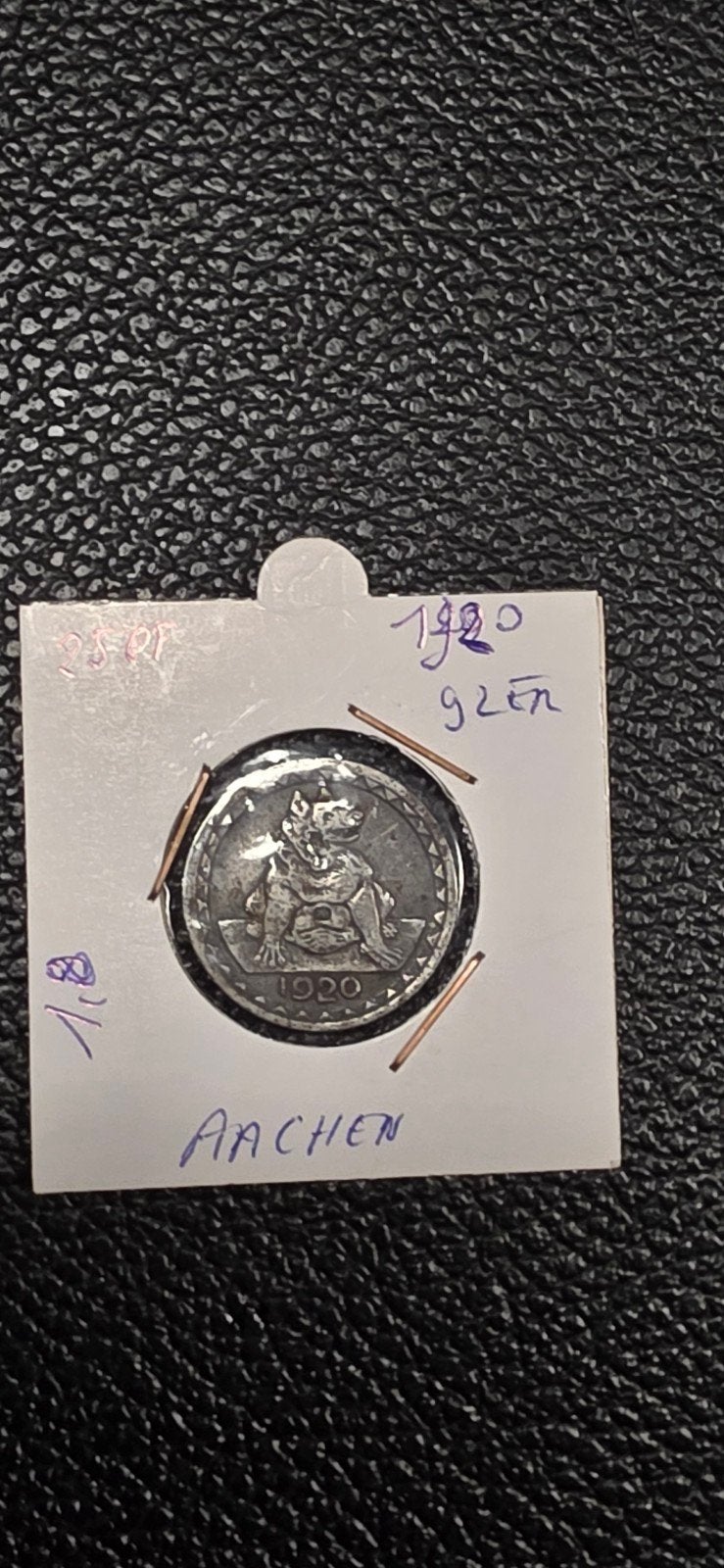 Duits notgeld 25 pfennig 1920 Aachen 1.8, Ophalen of Verzenden, Duitsland