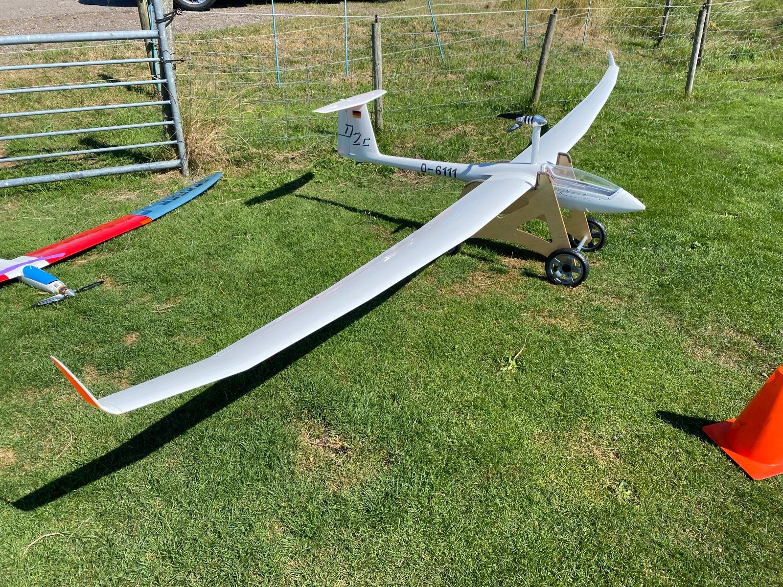 RC Zweefvliegtuig Discus-2c 4.50 mtr. Top Model cz. RTF, Ophalen, Zo goed als nieuw, Elektro, RTF (Ready to Fly)