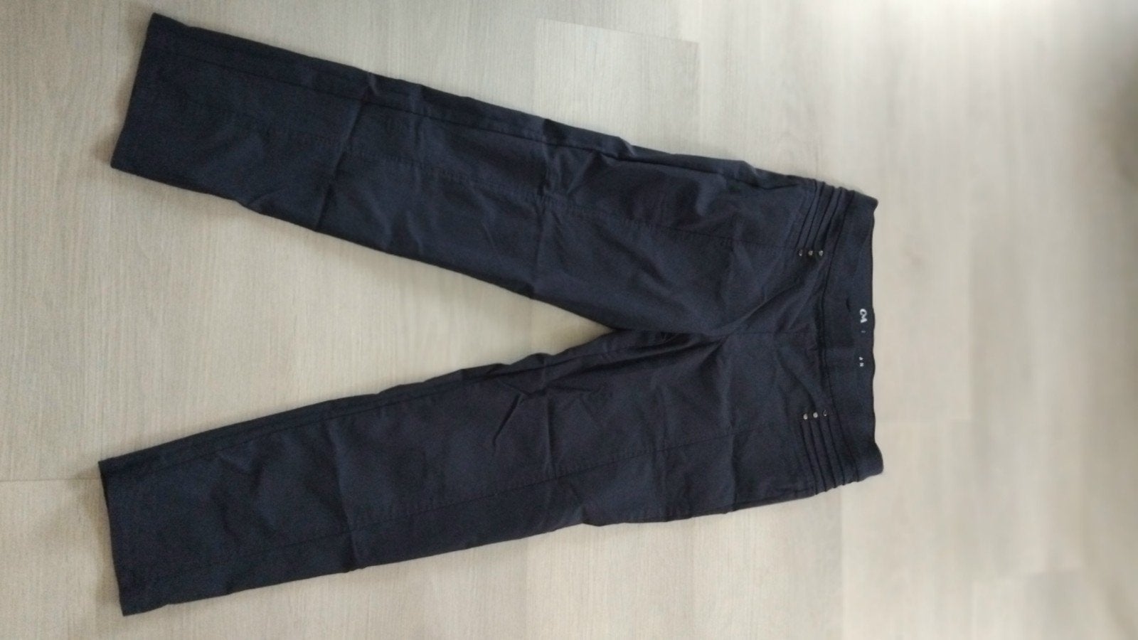 Zwarte broek met bies zijkant Esmara 44-46, Zwart, Maat 46/48 (XL) of groter, Ophalen of Verzenden, Zo goed als nieuw