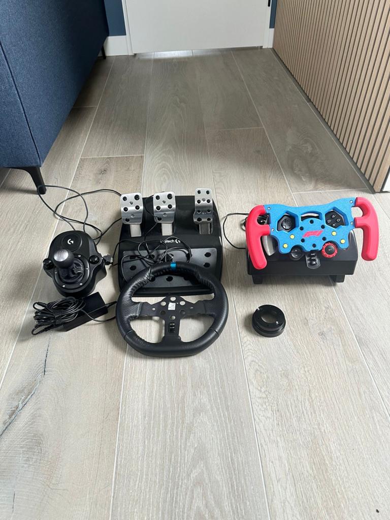 Logitech G29 met shifter, F1 stuur mod, origineel stuur, Racestuur, Force feedback, Ophalen of Verzenden, Zo goed als nieuw