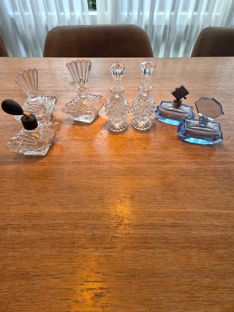 Antieke parfum flesjes, Ophalen of Verzenden, Miniatuur