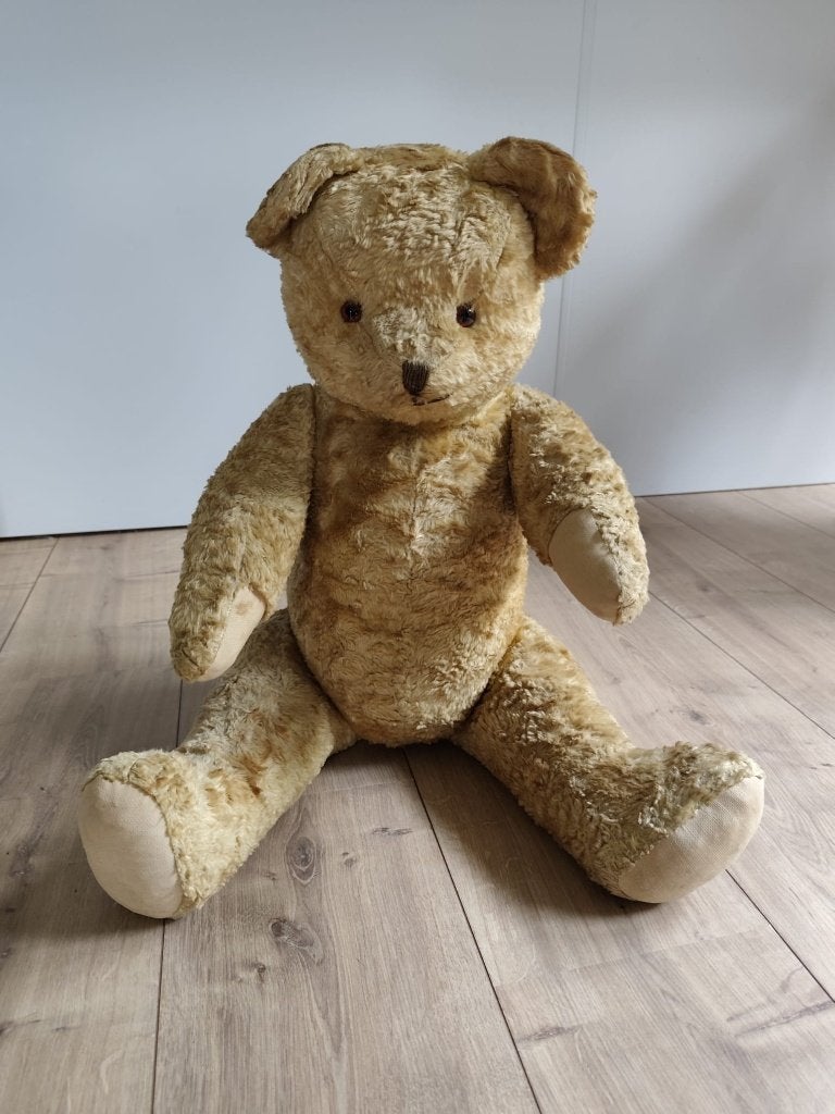 Vintage Teddybeer, Verzamelen, Beren en Cherished Teddies, Ophalen, Gebruikt, Stoffen beer, Overige merken