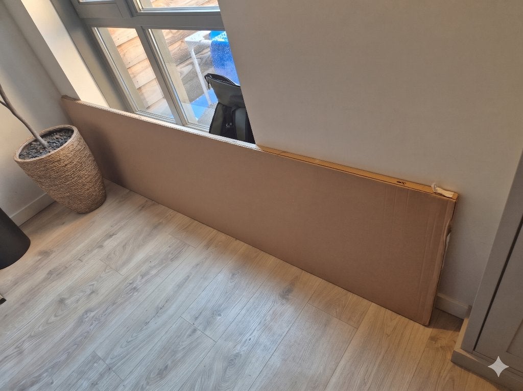 Werkblad ekbacken, Ophalen, Nieuw, 200 cm of meer, Grijs