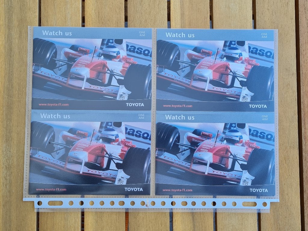 Toyota F1 Team 2003 Olivier Panis - Ansichtkaart 4 stuks, Ophalen of Verzenden, Nieuw, Formule 1