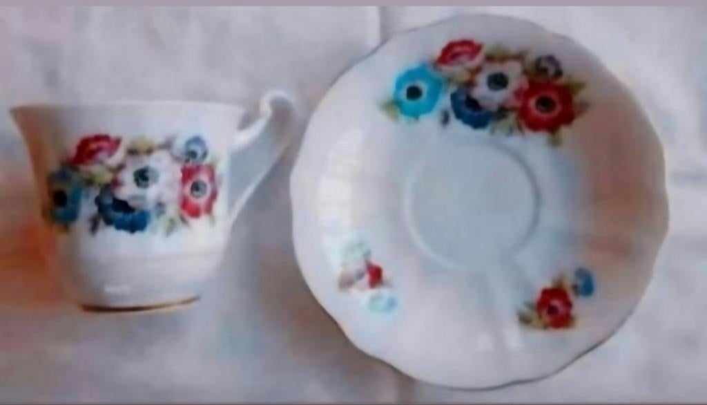 Extra groot koffie thee kopje anemoon Rheinpflaz Germany, Ophalen of Verzenden