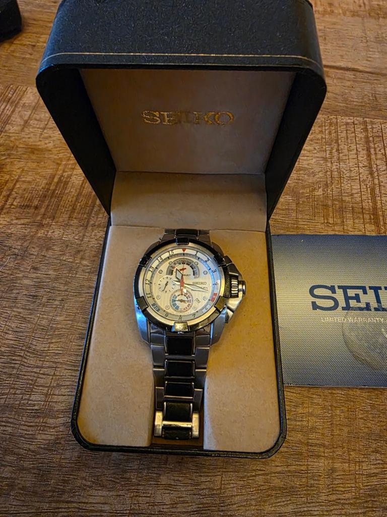 Seiko Velatura Yachting Timer Chronograaf Herenhorloge, Sieraden, Tassen en Uiterlijk, Horloges | Heren, Staal, Polshorloge, Ophalen of Verzenden