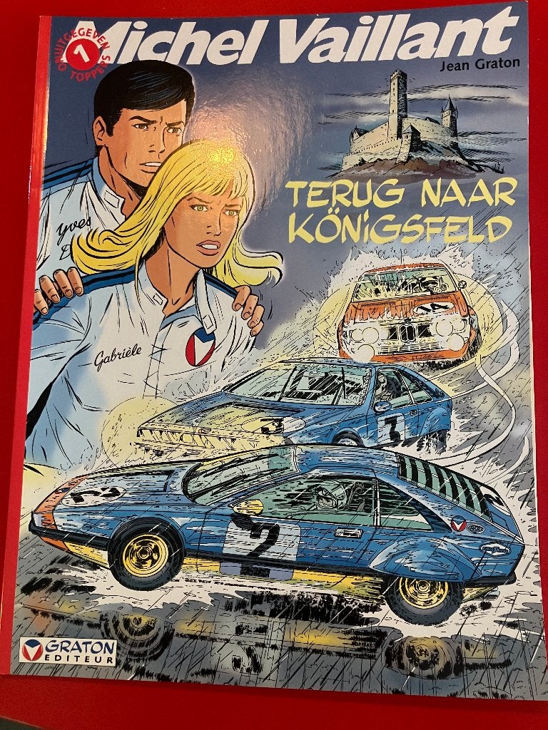 Michel Vaillant Terug naar Königsfeld, Eén stripboek, Ophalen of Verzenden, Zo goed als nieuw, Jean Graton
