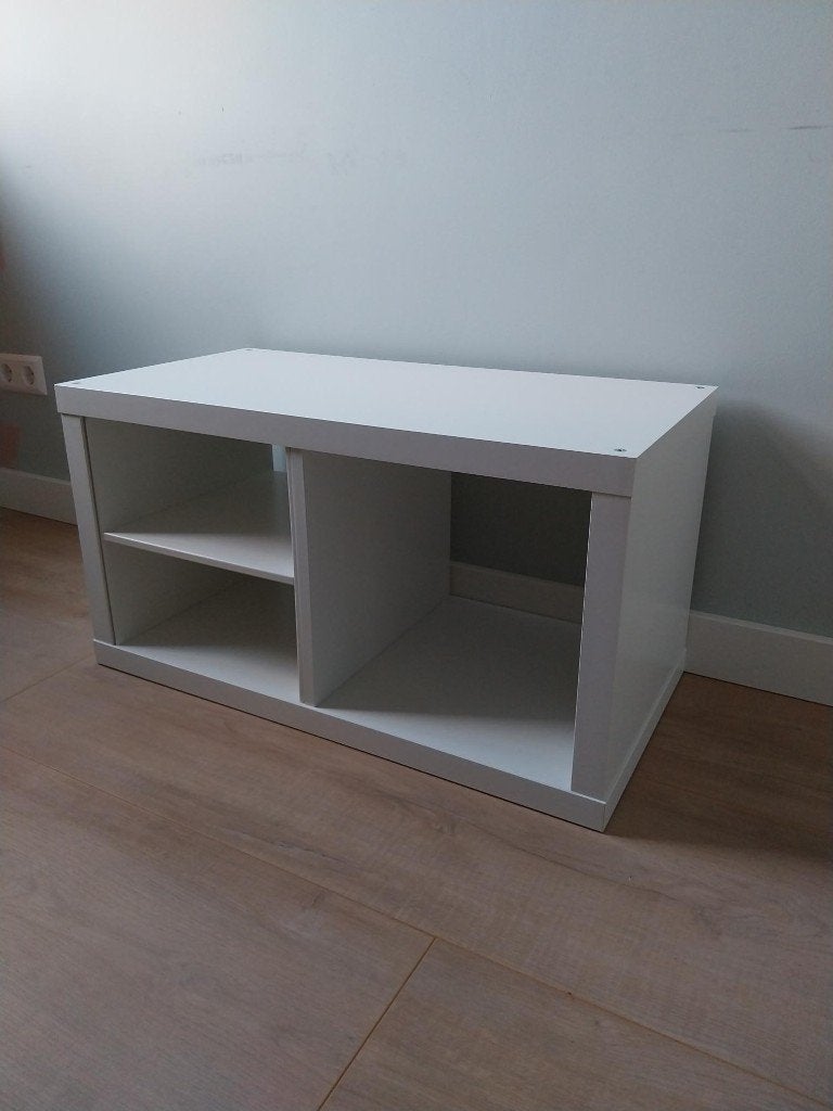 Ikea vakkenkast Kallax wit - 2 vakken, Ophalen, Gebruikt