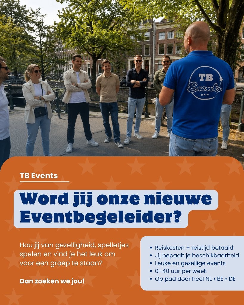 Word jij de nieuwe eventbegeleider bij TB Events?